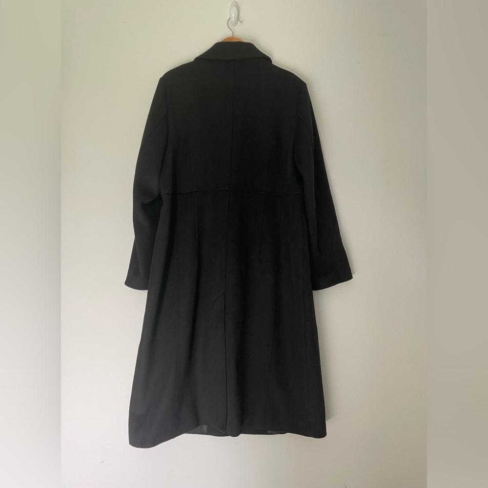 Bernardo - Solid Peaked Lapel Coat - image 4